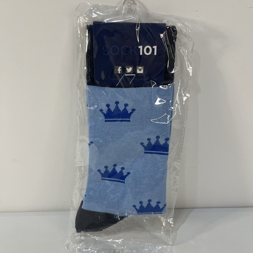 NEW Socks 101 Kansas City Royals Socks 1 Pair Crown MLB Baseball KC Blue Fan